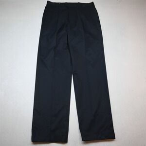 Norstrom 32x34 Navy Blue Smartcare Wrinkle Free Pleated Cuffed Chino Mens Pants